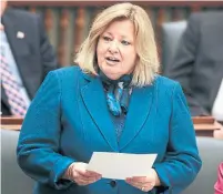  ?? ANDREW FRANCIS WALLACE/TORONTO STAR FILE PHOTO ?? Education Minister Lisa Thompson promised the Tories would be “respecting parents” when a new curriculum is developed.