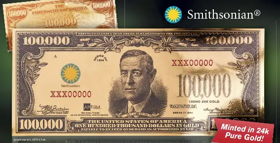 $100000 bill