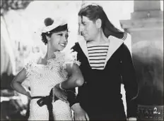  ?? Corona Films 1934 ?? In “Zouzou,” a young Jean Gabin consorts with the spectacula­r Josephine Baker in this backstage musical/cinderella story, screening at Proctors on Thursday.