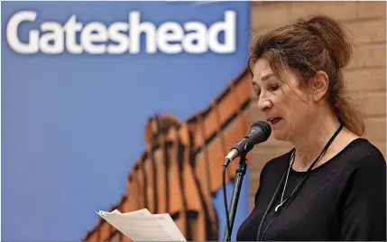  ?? ?? Returning officer Sheena Ramsey at the local elections count at Gateshead Leisure centre,