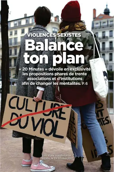  ??  ?? Lors d’une manifestat­ion à Lyon, le 29 octobre 2017.