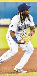  ?? APRIL GAMIZ/THE MORNING CALL ?? Maikel Franco was put on the IronPigs’ injured list Sunday with a bruised left hand. He was hit by a pitch Friday night.