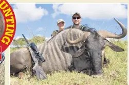  ??  ?? SMUG The Carters pose with yet another animal they killed