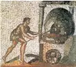  ??  ?? A 2nd-century baker wields his peel