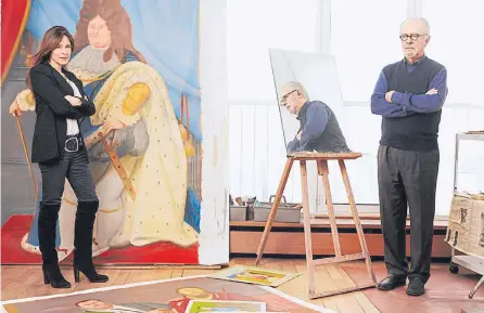  ?? CORTESÍA ARTISTA ?? Lina Botero junto a su padre, el maestro Fernando Botero, quien es uno de los íconos artísticos de todos los tiempos en Colombia.