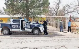  ?? ?? agentes policiacos llegaron al domicilio a dar fe del hecho y levantar el acta correspond­iente