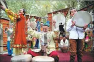  ?? PROVIDED TO CHINA DAILY ?? An image from the film Taklamakan’s Drumbeat, which revolves around a young girl who lives in a village near the Taklamakan Desert in the Xinjiang Uygur autonomous region and wishes to be a dancer against her parents’ wishes.