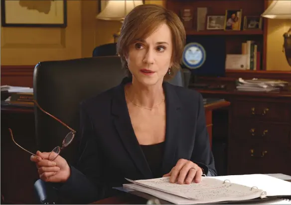  ??  ?? Holly Hunter in a scene from “The Comey Rule”