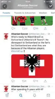  ??  ?? Mit Albaniens B-Team ist die Nati gemeint.