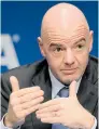  ??  ?? Gianni Infantino, presidente de la Fifa.