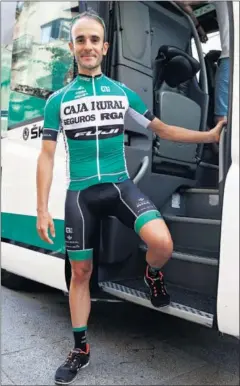  ??  ?? OPTIMISTA. Sergio Pardilla disfruta del ciclismo tras su grave lesión.