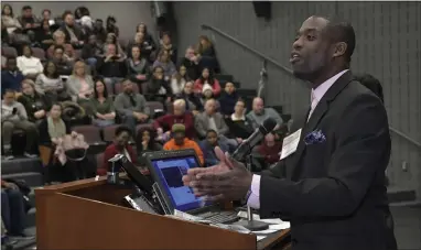  ?? SUBMITTED PHOTO ?? It was a rocky start but West Chester University student Frederick Shegog overcame great difficulti­es to become a profession­al speaker.