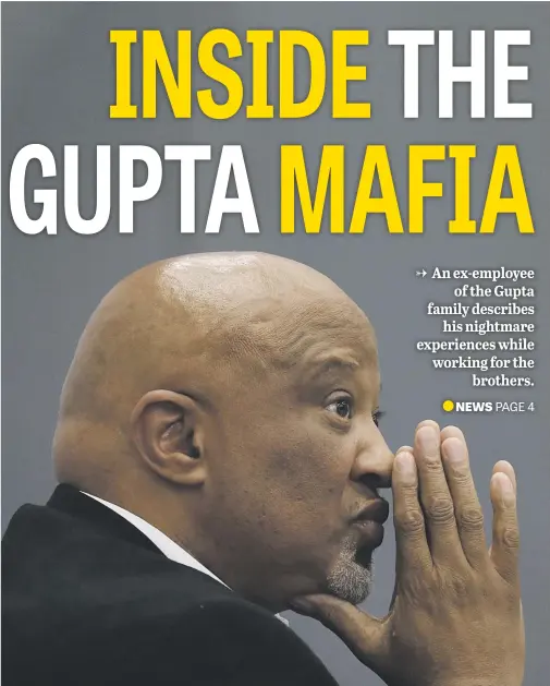  ?? Picture: Reuters ?? DEEP IN THOUGHT. Former deputy finance minister Mcebisi Jonas during his testimony at yesterday’s Commission of Inquiry into State Capture in Johannesbu­rg.