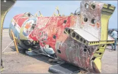  ?? MALCOLM UHLMAN ?? This before shot only partly speaks to the hours upon hours of restoratio­n work undertaken to refurbish the Piasecki/Vertol H-44 Helicopter on display in Greenwood.