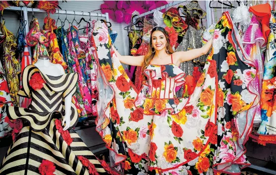  ?? CéSAR BOLíVAR ?? La reina del Carnaval 2019, Carolina Segebre Abudinen se prepara con disciplina y constancia para los grandes eventos de Carnaval.