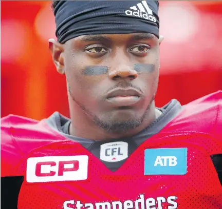  ?? AL CHAREST FILES ?? Calgary Stampeders wideout DaVaris Daniels says he spent the off-season in Philadelph­ia to train with his father Phillip Daniels, who spent 15 seasons as a defensive end in the NFL. “We’ve done a lot of squats, a lot of deadlifts — a lot of...