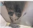  ??  ?? Bei der Randale wurde in einer Toilette ein Brand gelegt.