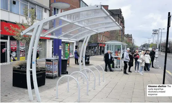  ??  ?? Gimme shelter cycle stand has received a mixed response The