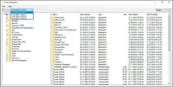  ??  ?? Spuren beseitigen: Der Shadow Explorer scannt die Sicherunge­n der Systemwied­erherstell­ung, so dass Sie nachsehen können, ob dort noch ältere Dateiversi­onen enthalten sind.