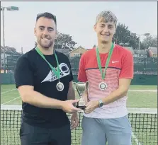  ??  ?? MEN’S DOUBLES WINNERS James Green and Cam Clarke