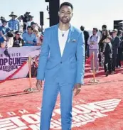  ?? JORDAN STRAUSS/AP ?? Jay Ellis arrives at the world premiere of“Top Gun: Maverick”on May 4 at the USS Midway in San Diego.