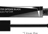  ??  ?? Mister Intense Black mascara top coat in No. 1 Black Vinyl, $29, by Givenchy at Sephora, The Grand Canal Shoppes, sephora.com “I love the innovative wand that prevents clumping.”
