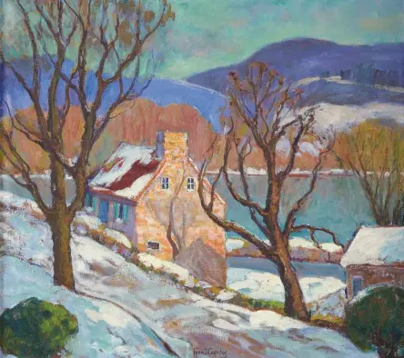  ??  ?? Fern Isabel Coppedge (1883-1951), December Sunshine. Oil on canvas, 18 x 20 in., signed bottom center: ‘Fern I. Coppedge’. Estimate: $30/50,000