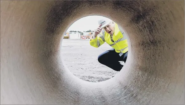  ?? PICTURE: PETER BYRNE/PA WIRE ?? TAX PLEDGE: On a visit to the Siemens rail manufactur­ing facility in Goole, Boris Johnson said he still hopes to avoid raising income tax, VAT or National Insurance contributi­ons.