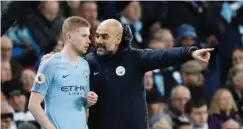  ?? CARL RECINE ?? – Liverpool har vaert bedre enn oss denne sesongen, erkjenner City-manager Pep Guardiola. Her sammen med Kevin De Bruyne.