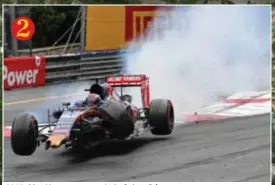  ?? Foto BELGA ?? 2015: Max Verstappen crasht in Sainte Dévote.
