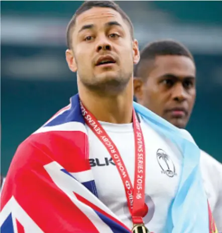  ??  ?? Jarryd Hayne could be playing for the Fiji Airways Flying Fijians at the 2019 Rugby World Cup.