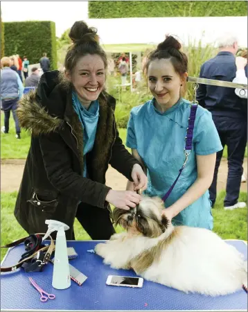  ??  ?? Nicole Parle and Niamh O’Reilly with George