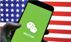  ??  ?? WECHAT es una app de mensajería popular entre muchos estadounid­enses que hablan mandarín