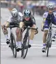  ?? (Photo EPA/MaxPPP) ?? Il y a un an, Kwiatkowsk­i s’était imposé devant Sagan et Alaphilipp­e.