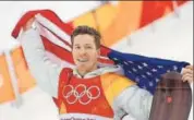  ?? AP ?? Shaun White of the United States celebrates after the halfpipe finals in Pyeongchan­g on Wednesday.
