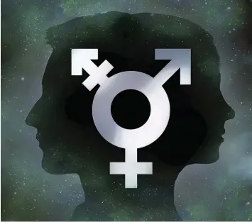  ?? Foto: Imago ?? Biologisch­e Elemente von Mann und Frau in einem Körper: das Symbol für Intersexua­lität.