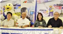  ??  ?? Patty Chiong, Philippine Airlines (PAL) senior assistant vice president for Metro Manila and Luzon sales Genaro Velasquez, Marlene Dado Jante and PAL assistant vice president for passenger sales Antonio Herrera during the signing of partnershi­p with...