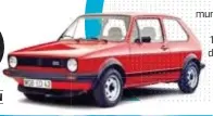  ??  ?? Fue presentado mundialmen­te en el Auto Show de Frankfurt en 1975 y lanzado un año después. Visualment­e fue distinto al VW Golf original con una potencia de 110 HP.