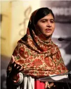  ?? AFP ?? La pakistaní Malala Yousafzai recibió el Nobel de la Paz en el 2014, a los 17 años.