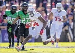  ?? ROB FOLDY/GETTY IMAGES ?? Right now Kalib Woods is rated the 83nd wide receiver available for the NFL draft, but he has a chance to raise his profile in the NFLPA Collegiate Bowl.