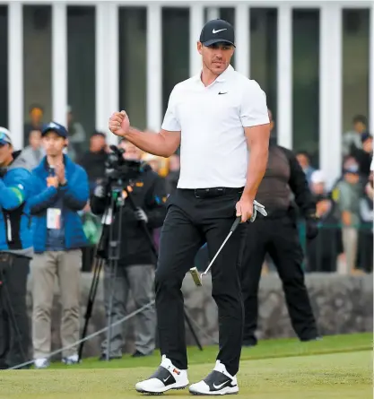  ?? PHOTO AFP ?? Grâce à sa victoire hier en Corée du Sud, Brooks Koepka détiendra le premier rang mondial au moment de la parution du classement aujourd’hui.