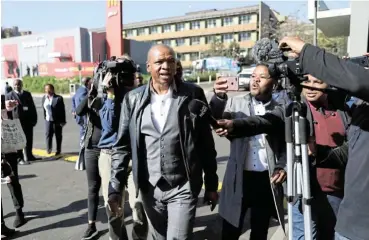  ?? /Thulani Mbele/Sowetan ?? Factional battles: Former North West premier Supra Mahumapelo, photograph­ed arriving at the state-capture commission, has been accused of advising a mayor to ignore an ANC interim provincial committee instructio­n to resign from office.