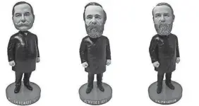  ?? SUBMITTED ?? Forgotten presidents get their day in the sun as the National Bobblehead Hall of Fame releases 18 new presidenti­al bobblehead­s, including Rutherford B. Hayes.