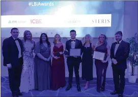  ?? ?? The Mannok representa­tives collecting the Off to the Best Start award at the annual Lean Business Ireland Awards 2022.