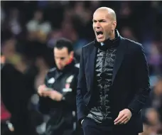  ?? AFP ?? The domestic title is out of reach but Zinedine Zidane and Real Madrid can make some noise in the Uefa Champions League