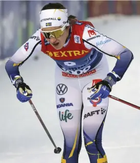  ?? FOTO: ALESSANDRO TROVATI/TT-AP ?? Ebba Andersson tog karriärens första individuel­la världscups­eger.
■