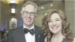  ??  ?? Gordon Nixon, new chair of Bell Canada/BCE;
and six-time Olympian Clara Hughes.