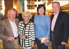  ?? NWA Democrat-Gazette/CARIN SCHOPPMEYE­R ?? Ed and Carol Clifford (from left) and Susan and Mike Duke visit at the SPSF Benton County fundraiser.