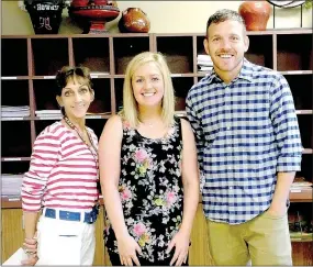  ?? Lynn Atkins/The Weekly Vista ?? The newest teachers at Cooper have all moved from other nearby districts. They are Peggy Jones-Poe, Special Education lead teacher; Whitney Hackmann, third grade; and Jordan Bright, second grade.