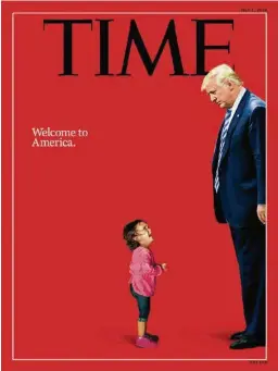  ?? (DR) ?? La couverture du «Time», édition du 2 juillet. Le cliché de John Moore a été partagé et vu par des millions de personnes.